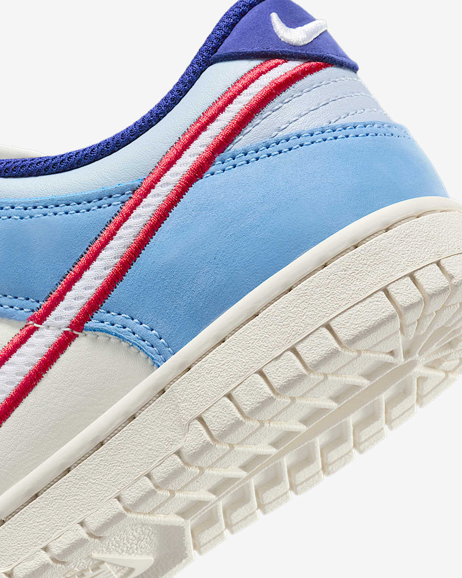 Blue and white nike dunks shop